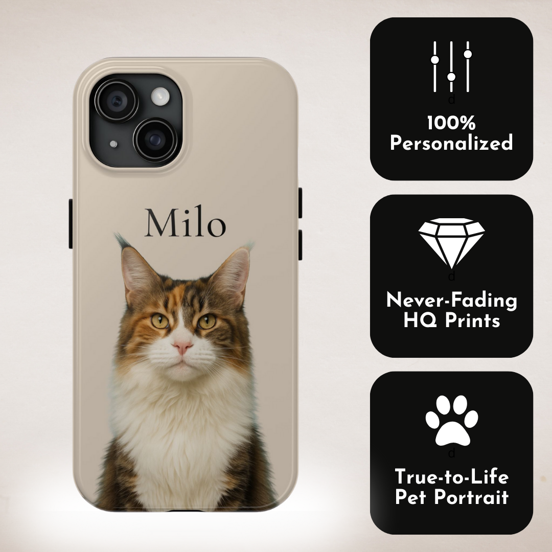 Custom Pet Portrait Phone Case