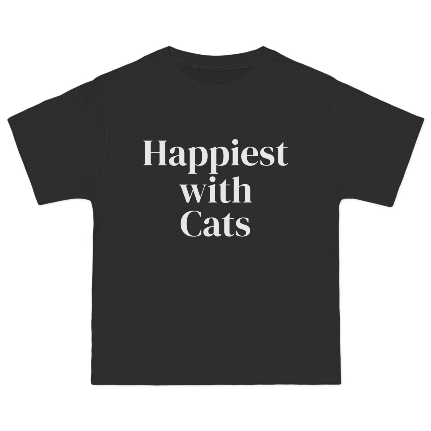 Happiest With Cats • Oversized Tee