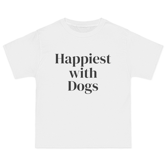 Happiest With Dogs • Oversized Tee