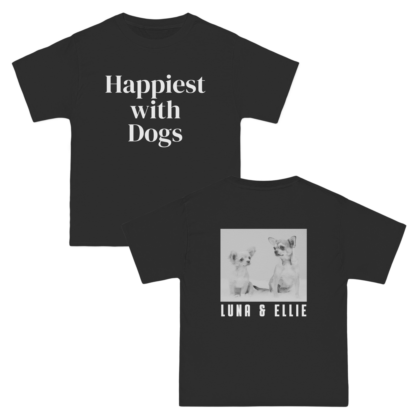 Happiest With Dogs • Tee