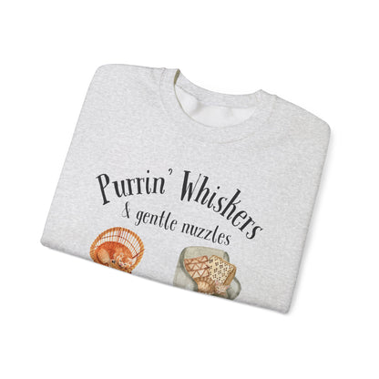 Purrin' Whiskers & Gentle Nuzzles • Crewneck